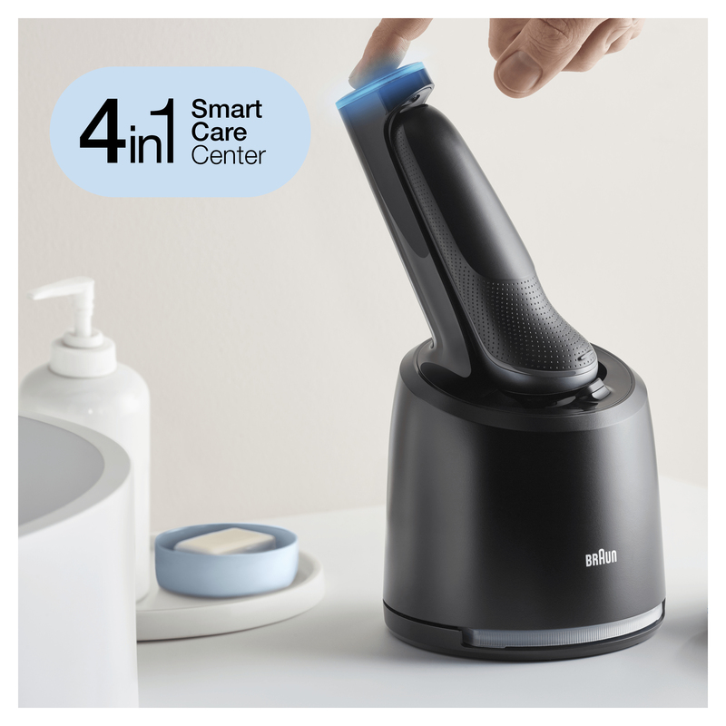 Braun Series 6 60-N7650CC Wet & Dry Shaver With Smartcare Center And 2 Attachments Grey