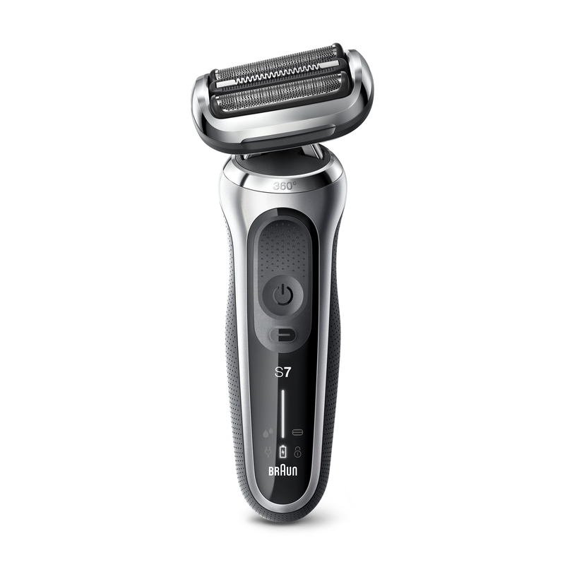 Braun Series 7 70-S1000S Wet & Dry Shaver With Travel Case Silver