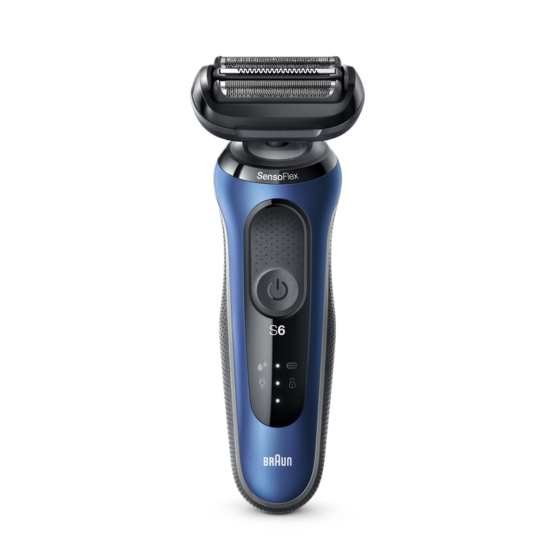 Braun Series 6 60-B1000S Wet & Dry Shaver With Travel Case Blue