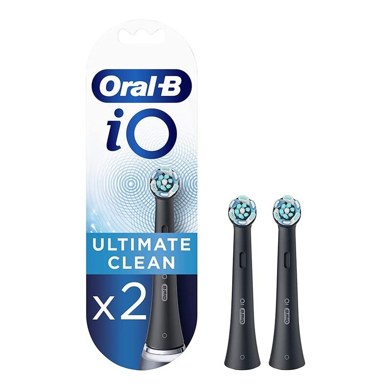 Oral-B Io Ultimate Clean Replacement Brush Heads Pack Of 2 Black Oral-B Io Ultimate Clean Replacement Brush Heads Pack Of 2 Black