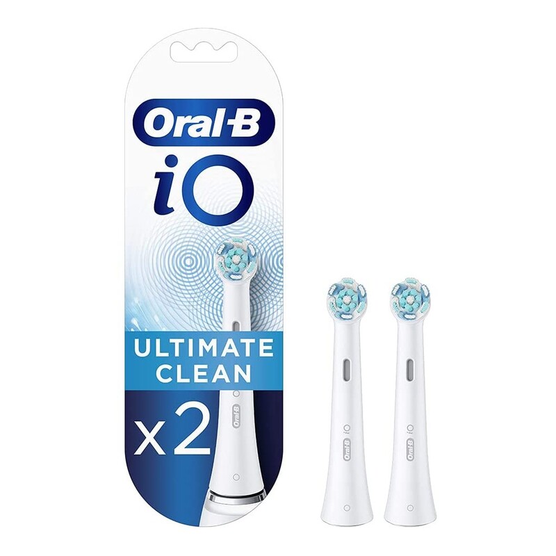 Oral-B Io Ultimate Clean Replacement Brush Heads Pack Of 2 White Oral-B Io Ultimate Clean Replacement Brush Heads Pack Of 2 White