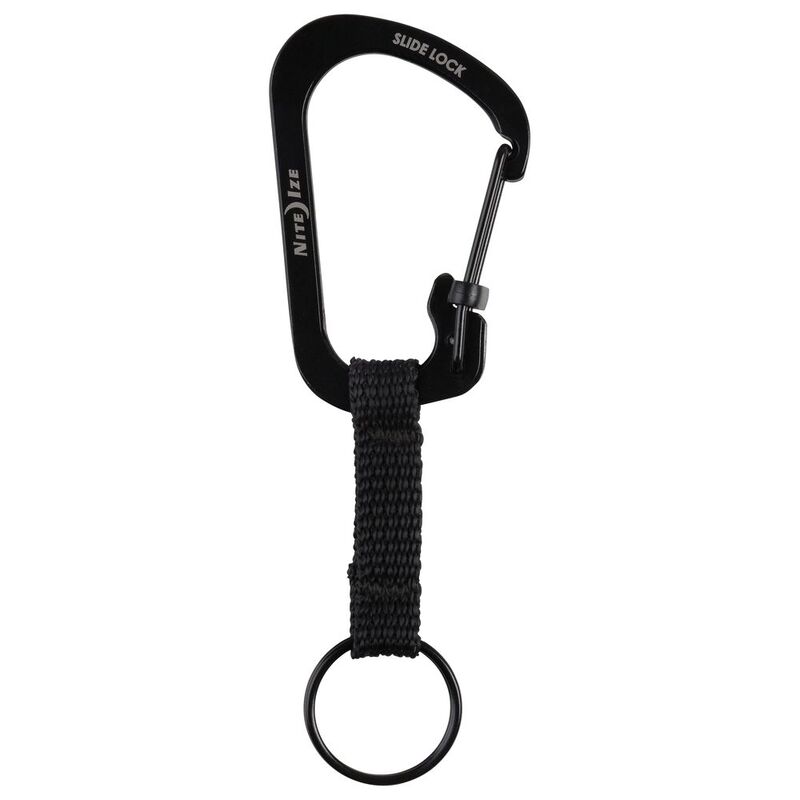 Nite Ize Slidelock Key Ring Stainless Steel Black