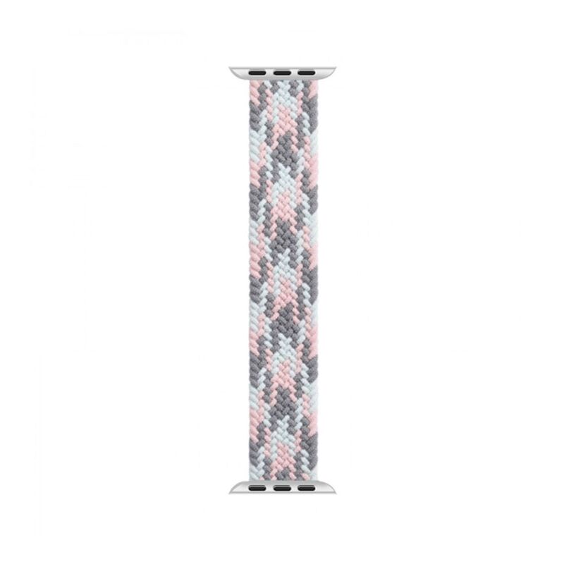 HYPHEN Oxnard Braided Solo Loop Grey/Pink 38-40mm Small