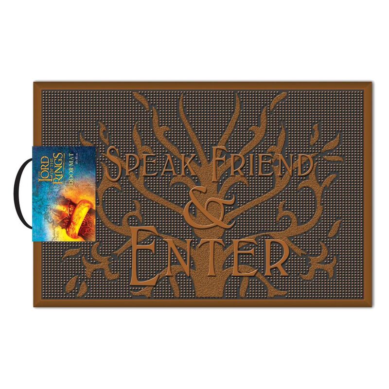 Pyramid International Lord of the Rings Speak Friend and Enter Copper Rubber Doormat (40 x 60 cm)