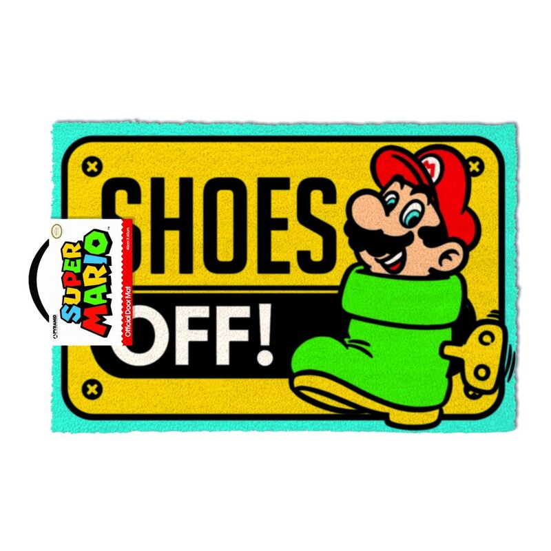 Pyramid International Nintendo Super Mario Shoes Off Colour Doormat (40 x 60 cm)