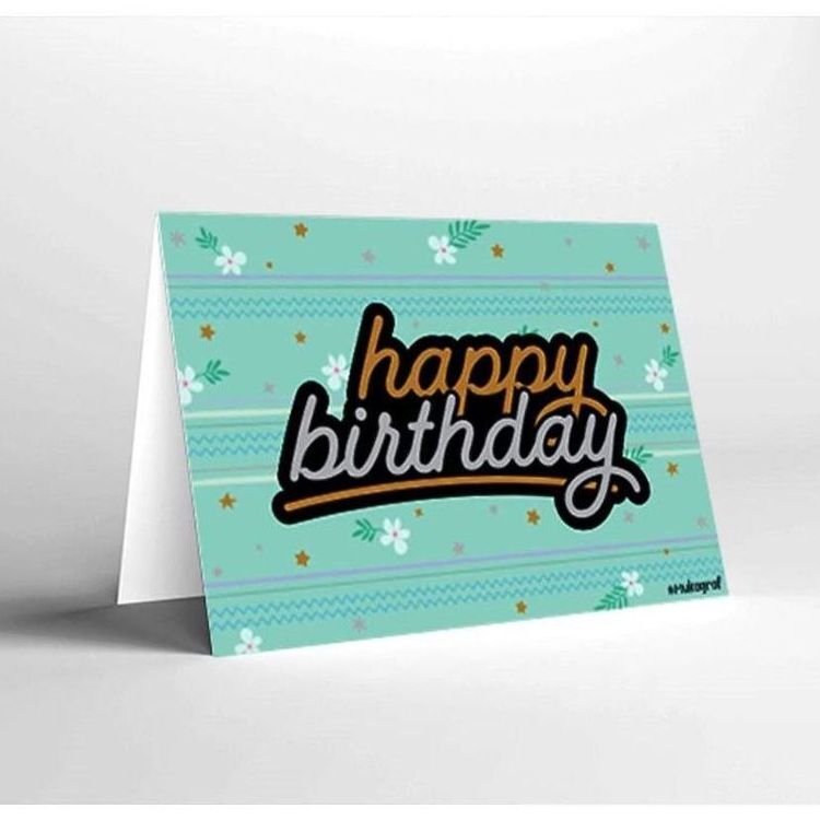 Mukagraf Birthday Happy Birthday Pastel Colours + Gold and Silver Foil Greeting Card (17 x 11.5cm) Mukagraf Birthday Happy Birthday Pastel Colours + Gold and Silver Foil Greeting Card (17 x 11.5cm)