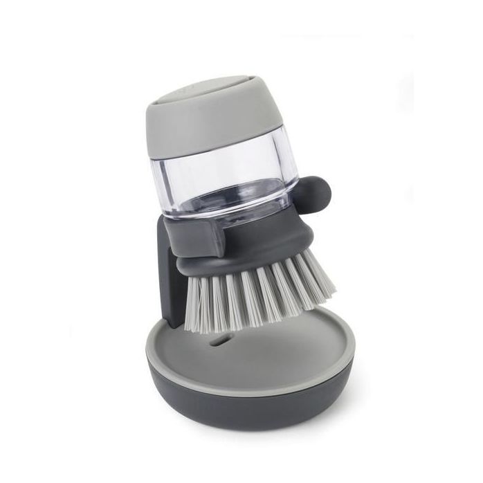 Joseph Joseph Palm Scrub Soap Dispensing Brush Grey