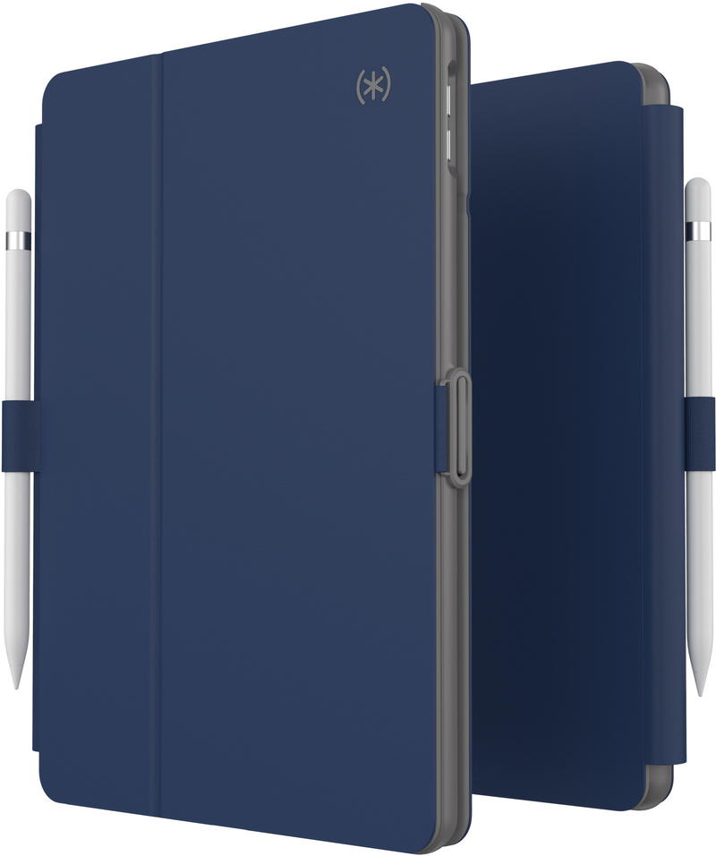 Speck Balance Folio Case With Microban for iPad 10.2 2019-21 Arcadia Navy/Moody Grey