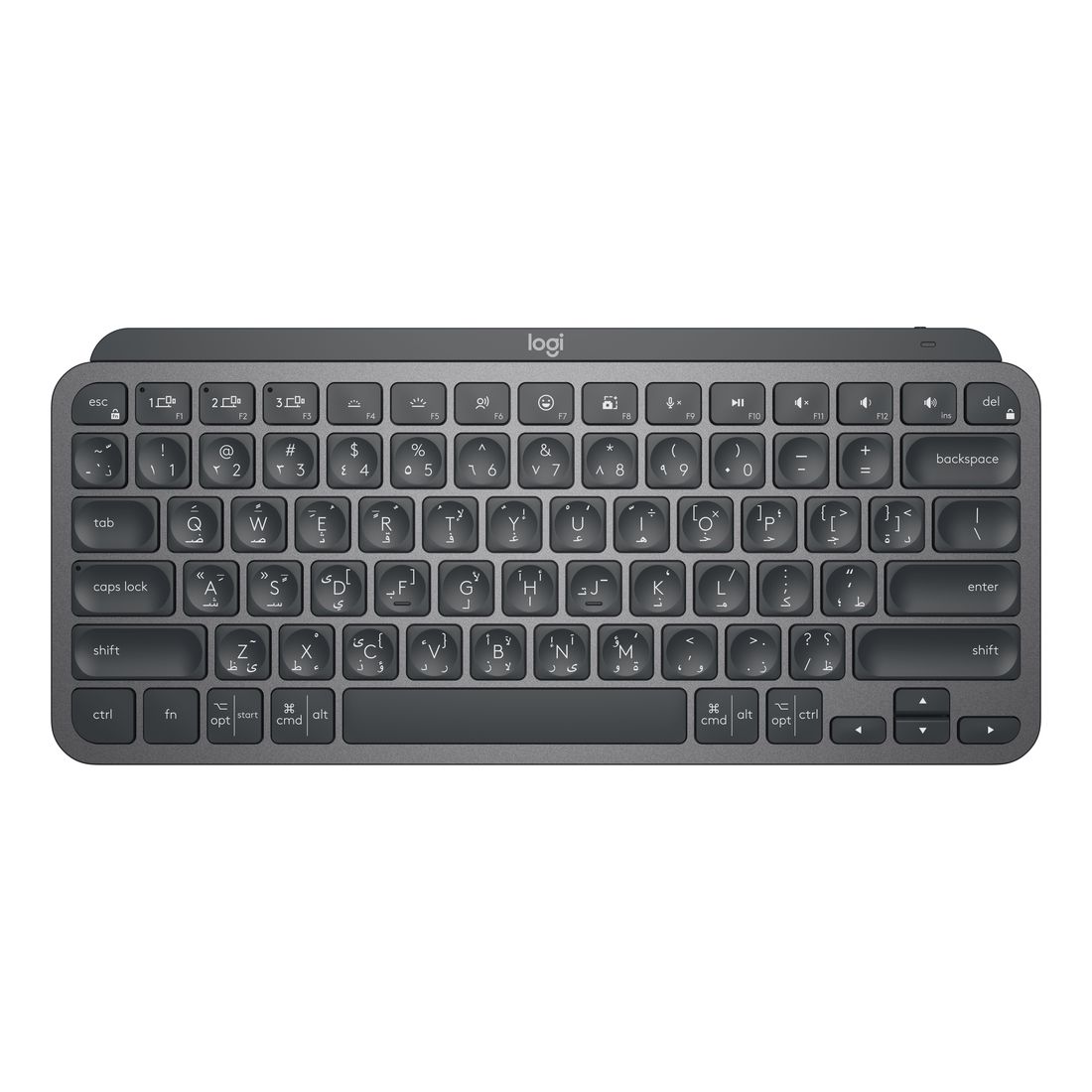 Logitech 920-010503 MX Keys Mini Wireless Illuminated Keyboard - Graphite - (Arabic/English)