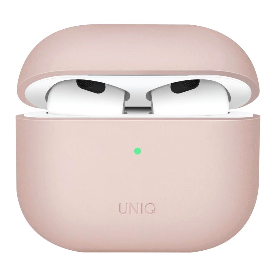 Uniq Lino Hybrid Liquid Silicon Case for Apple AirPods 2021 Blush Pink