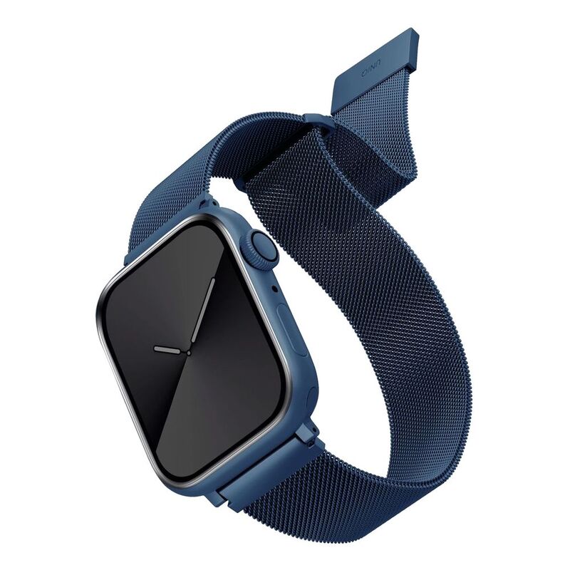 Uniq Dante Apple Watch Mesh Steel Strap 45/44/42mm Cobalt Blue