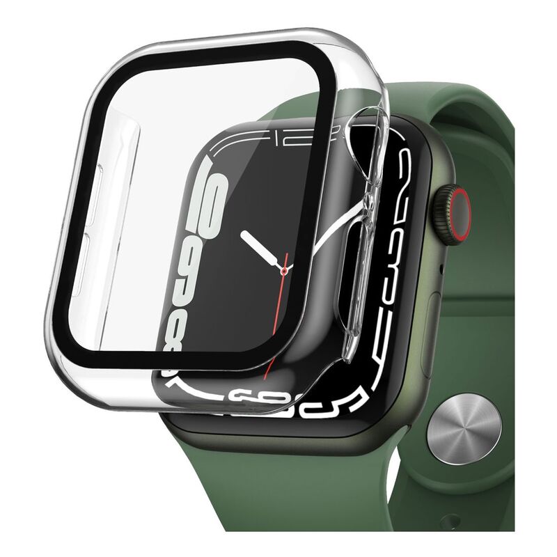 HYPHEN 9H Tempered Glass PC Case Transparent for Apple Watch Series 7 45mm HYPHEN 9H Tempered Glass PC Case Transparent for Apple Watch Series 7 45mm