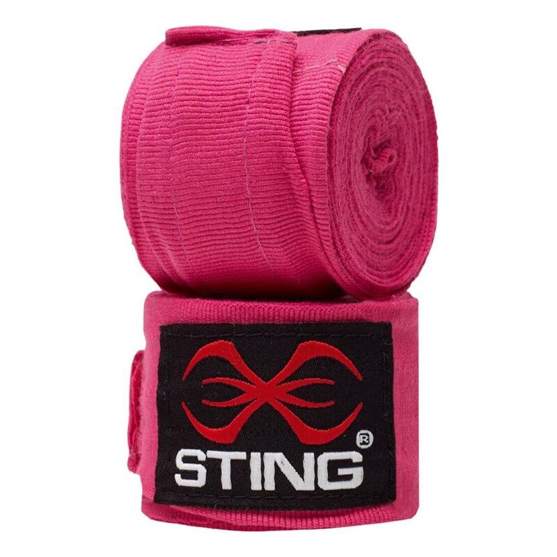 Sting Elasticised Hand Wraps 4.5m - Hot Pink Sting Elasticised Hand Wraps 4.5m - Hot Pink