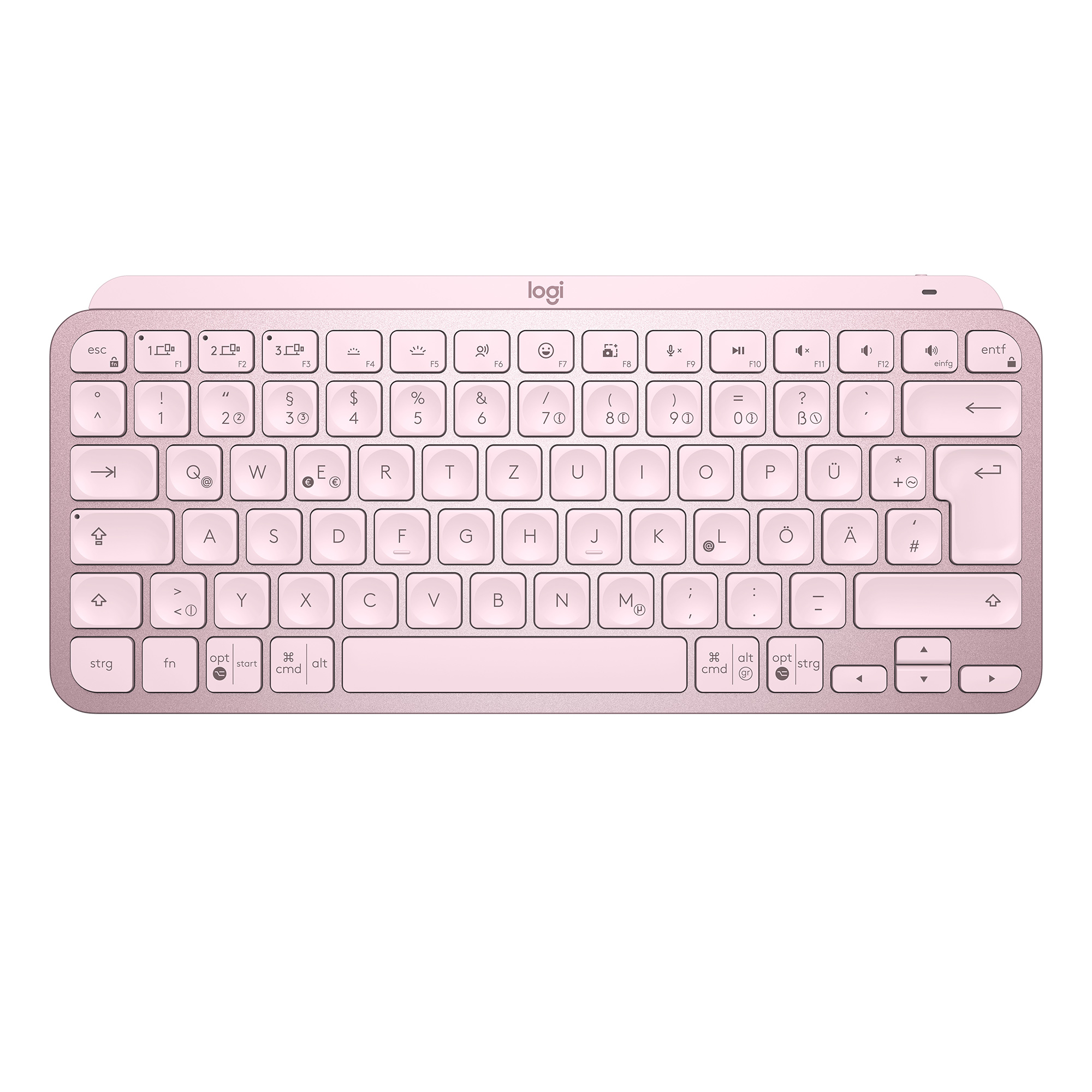 Logitech 920-010500 MX Keys Mini Wireless Illuminated Keyboard - (US International) - Rose