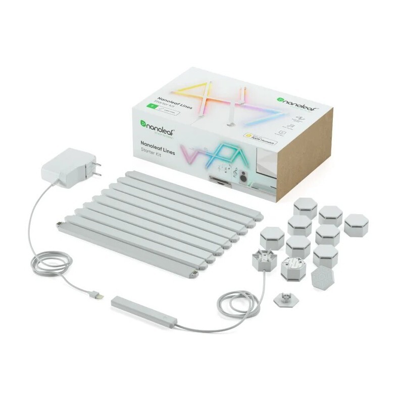 Nanoleaf Lines Starter Kit White 9 Pack UK Plug Nanoleaf Lines Starter Kit White 9 Pack UK Plug