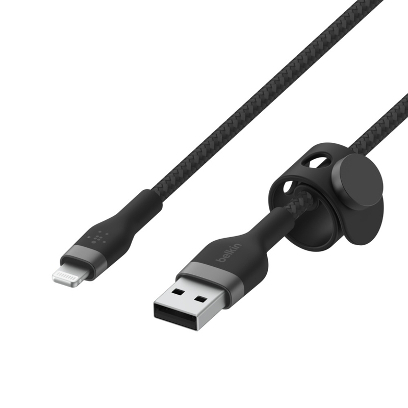 Belkin Silicone Braided Cable USB-A To Lightning 3m Black