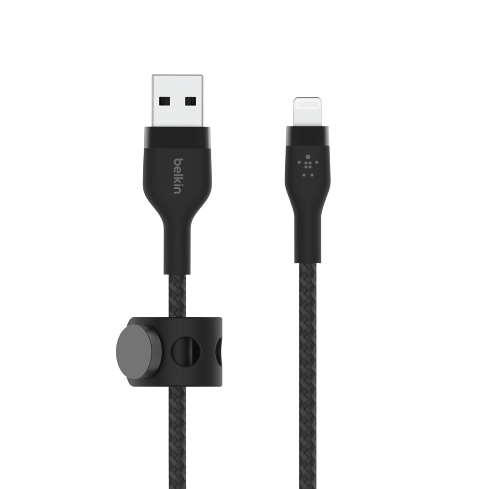 Belkin Silicone Braided Cable USB-A To Lightning 3m Black