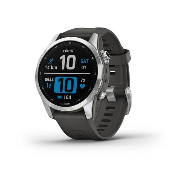 Garmin Fenix 7S 42mm Silver with Graphite Band Smartwatch