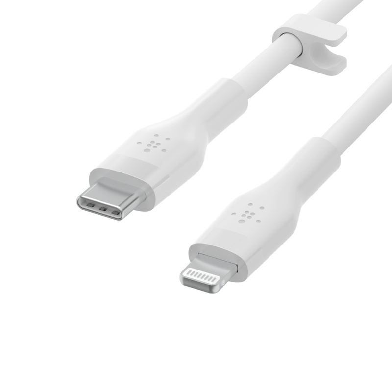 Belkin BoostCharge Flex USB-C Cable with Lightning Connector 1m - White