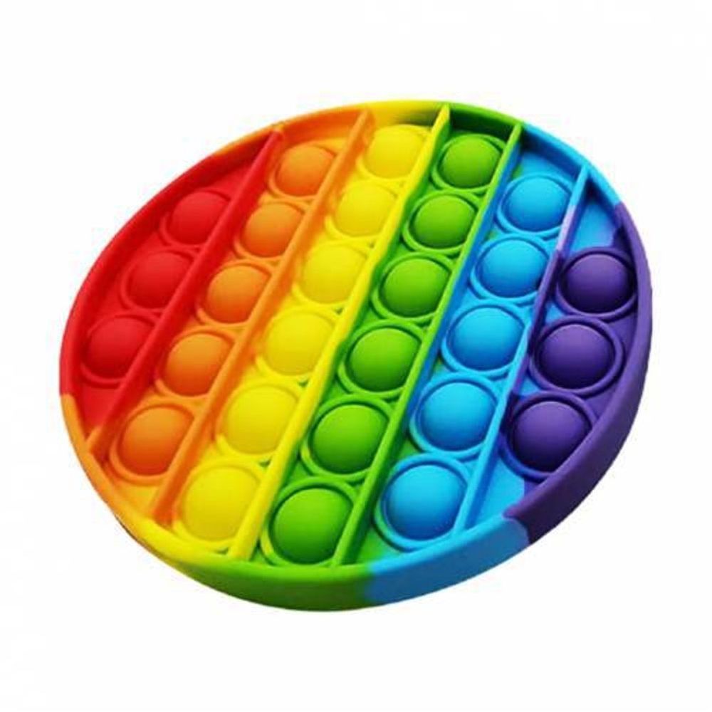 Squizz Toys Pop The Bubble Round Rainbow