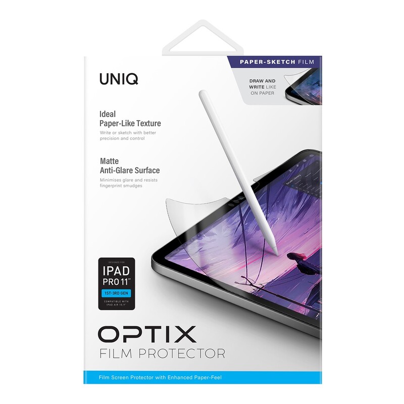 UNIQ Optix Paper-Sketch Film Screen Protector for iPad Pro 11 1-3rd Gen/Air 10.9 UNIQ Optix Paper-Sketch Film Screen Protector for iPad Pro 11 1-3rd Gen/Air 10.9
