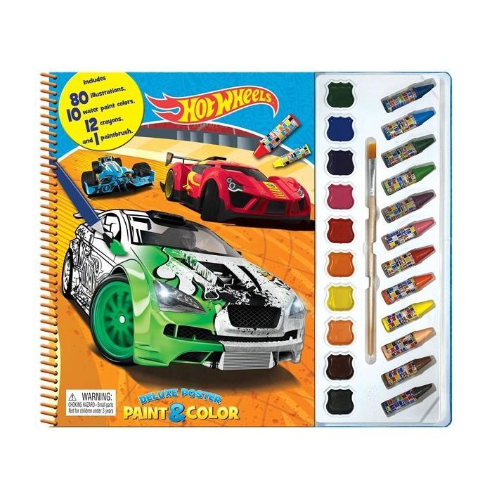 Mattel Hot Wheels Deluxe Poster Paint & Color | Phidal Mattel Hot Wheels Deluxe Poster Paint & Color | Phidal