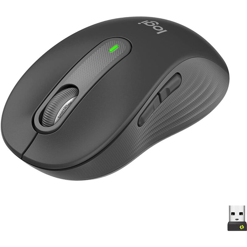 Logitech 910-006253 M650 Wireless Mouse - Medium - Graphite Logitech 910-006253 M650 Wireless Mouse - Medium - Graphite