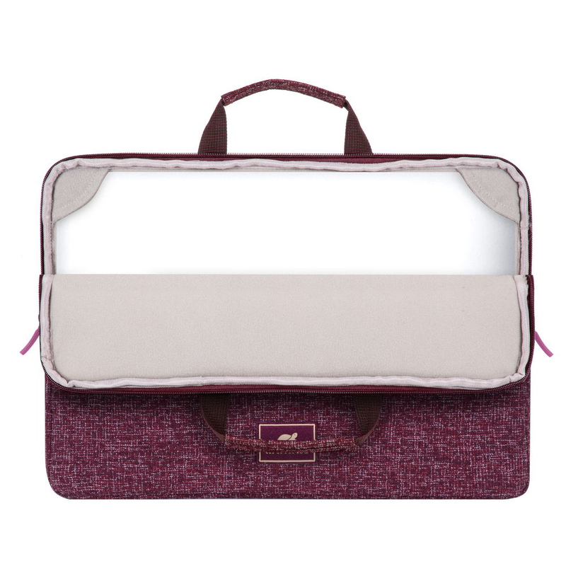 Rivacase 7913 Laptop Sleeve 13.3-inch with Handles - Burgundy Red