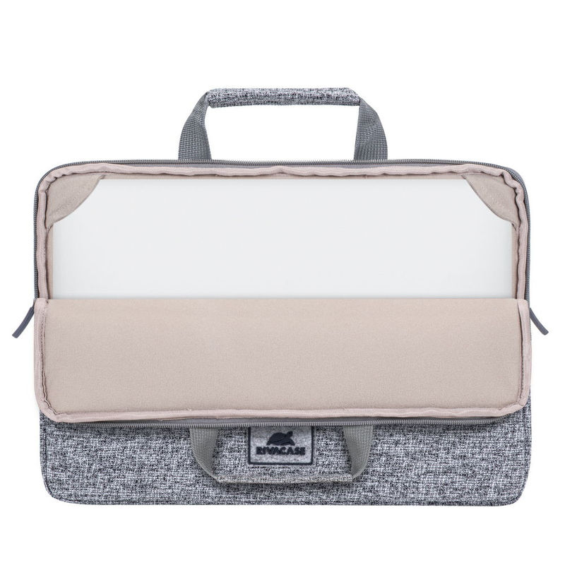 Rivacase 7913 Laptop Sleeve 13.3-inch with Handles - Light Grey