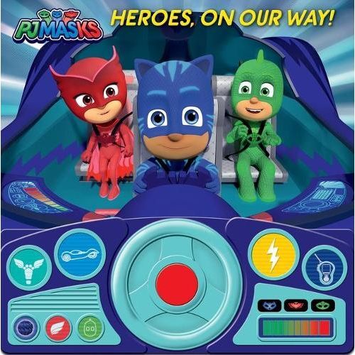 Pj Masks Heroes On Our Way Interactive Steering Wheel Sound Book | Pi Kids Pj Masks Heroes On Our Way Interactive Steering Wheel Sound Book | Pi Kids