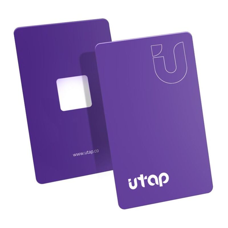 uTap Digital Business Card Purple with Built-In NFC Chip and QR Code uTap Digital Business Card Purple with Built-In NFC Chip and QR Code