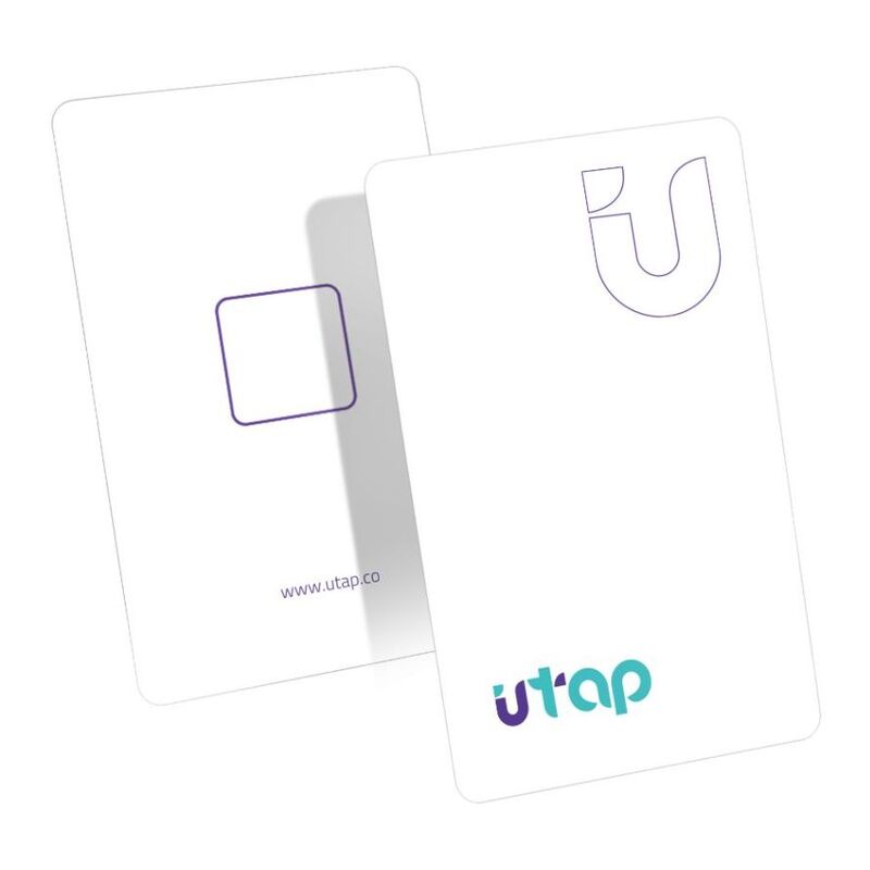 uTap Digital Business Card White with Built-In NFC Chip and QR Code uTap Digital Business Card White with Built-In NFC Chip and QR Code