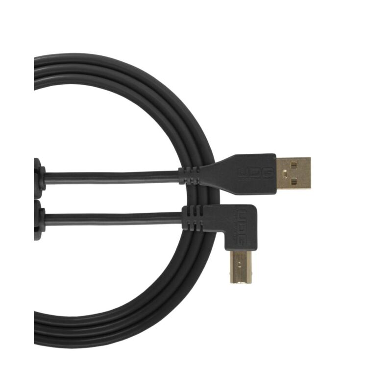 UDG U95006BL Ultimate Usb 2.0 Audio Cable A-B Angled - Black 3m UDG U95006BL Ultimate Usb 2.0 Audio Cable A-B Angled - Black 3m