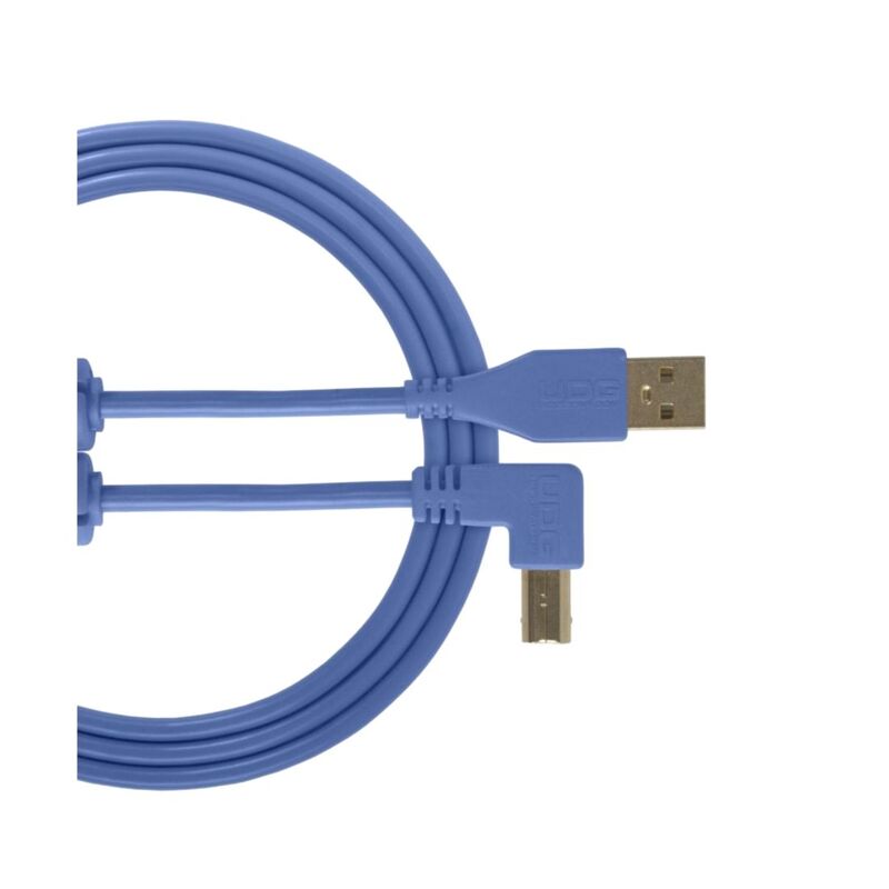 UDG U95006LB Ultimate Usb 2.0 Audio Cable A-B Angled - Blue 3m