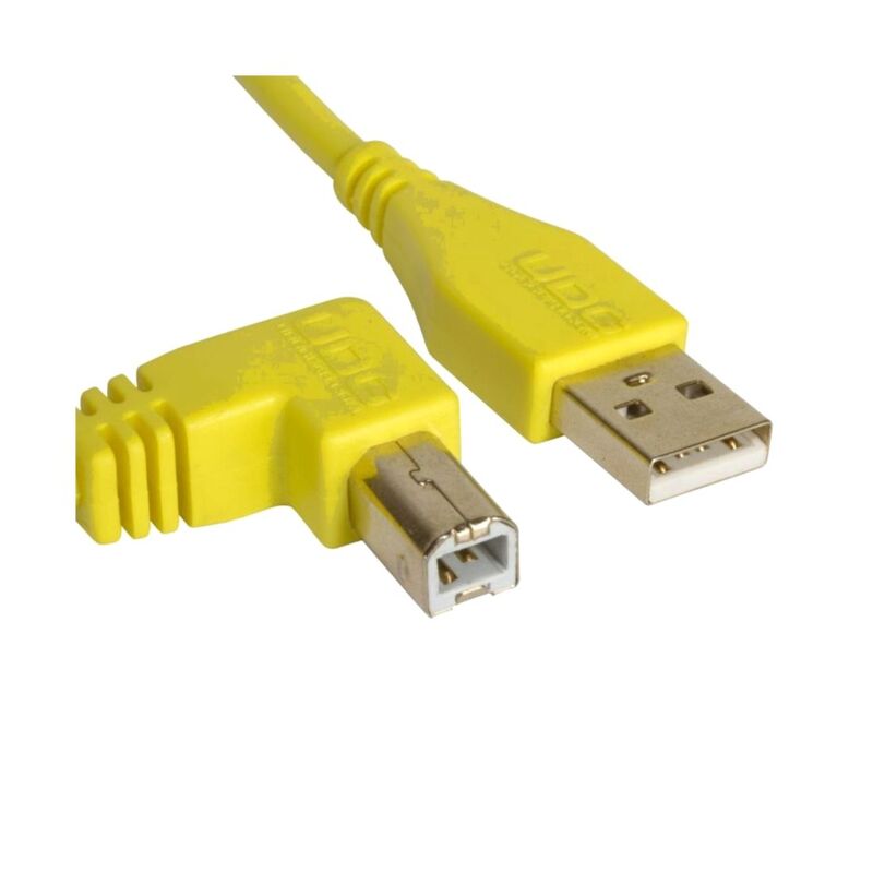 UDG U95006YL Ultimate Usb 2.0 Audio Cable A-B Angled - Yellow 3m