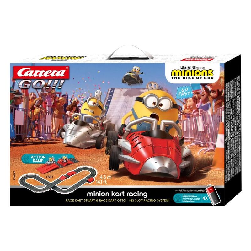 Carrera Go Minion Kart Racing Slot Car Racing System 4.3m