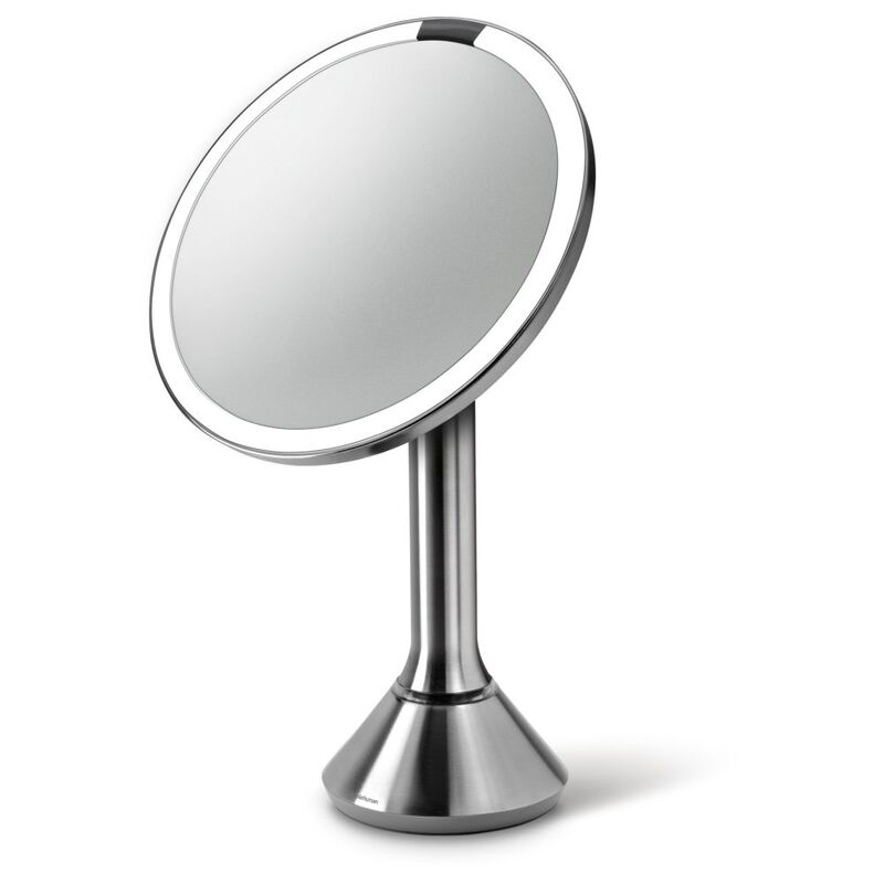 Simplehuman Round Sensor Mirror with Touch Control 20cm - Brushed Stainless Steel Simplehuman Round Sensor Mirror with Touch Control 20cm - Brushed Stainless Steel