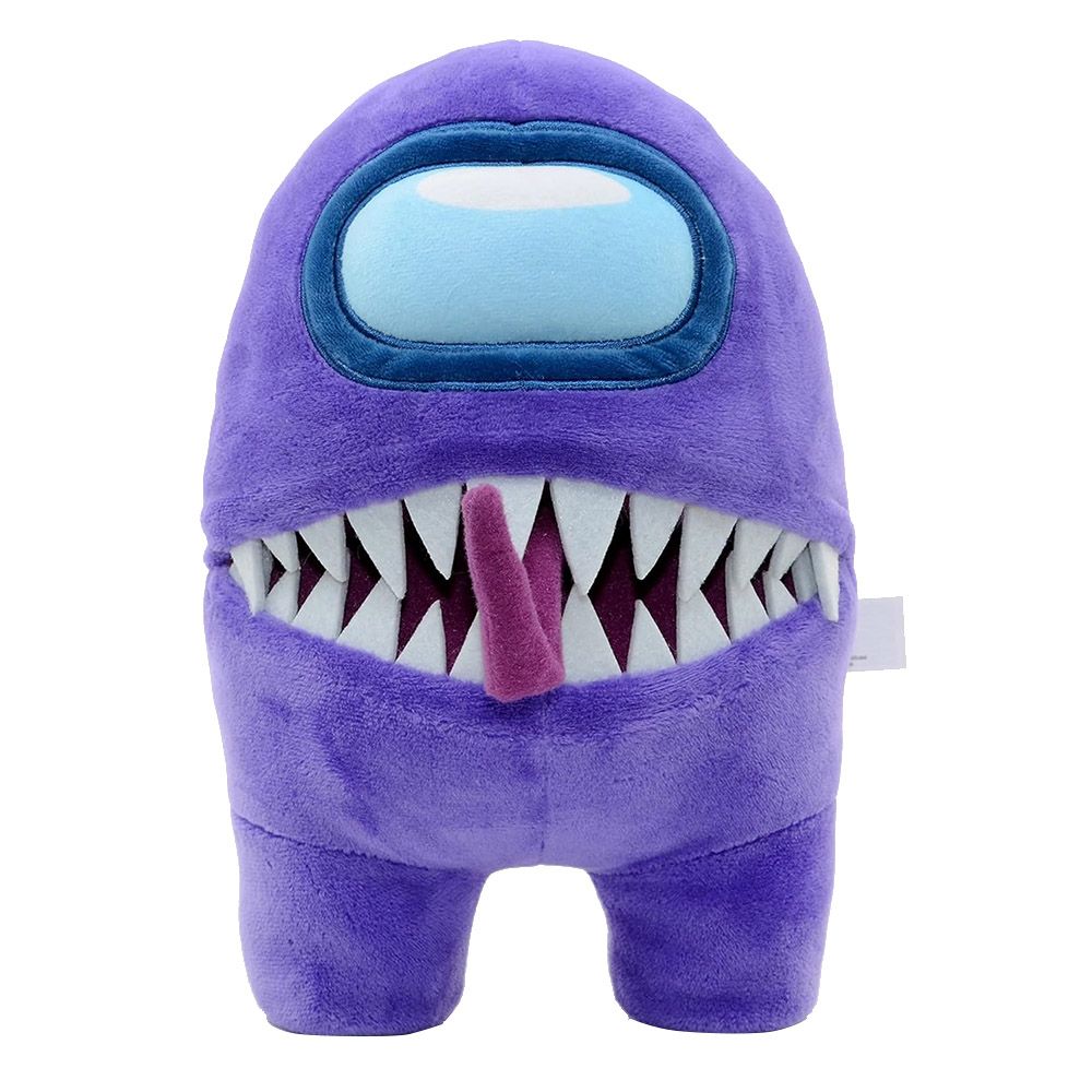 Yume Among Us Impostor Purple With Bendable Tongue 10 Inch Features Plush