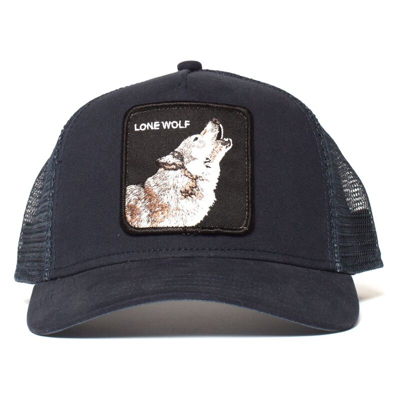 Goorin Bros The Lone Wolf Unisex Trucker Cap - Navy Goorin Bros The Lone Wolf Unisex Trucker Cap - Navy