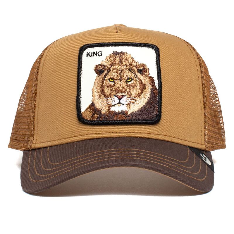 Goorin Bros The King Lion Unisex Trucker Cap - Whiskey