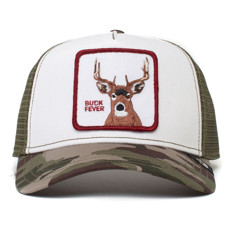 Goorin Bros The Buck Fever Unisex Trucker Cap - White Goorin Bros The Buck Fever Unisex Trucker Cap - White