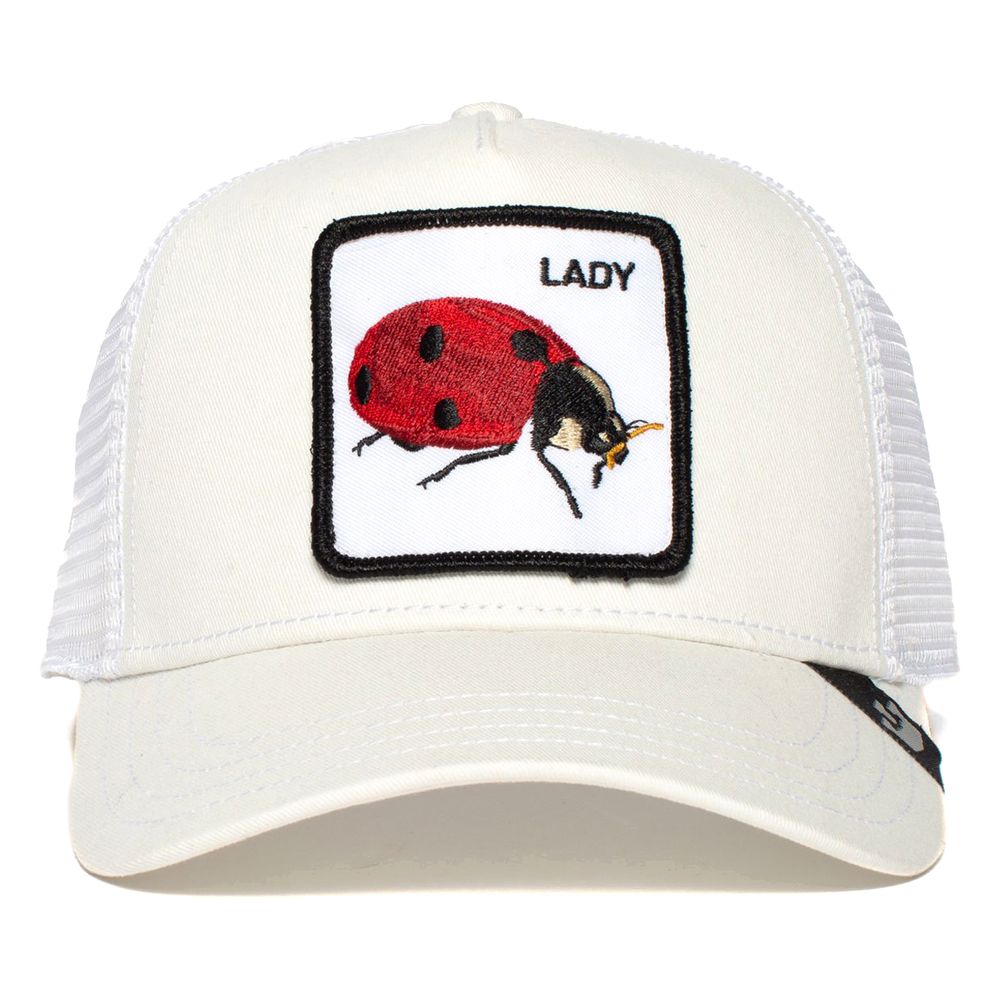 Goorin Bros The Lady Bug Unisex Trucker Cap - White