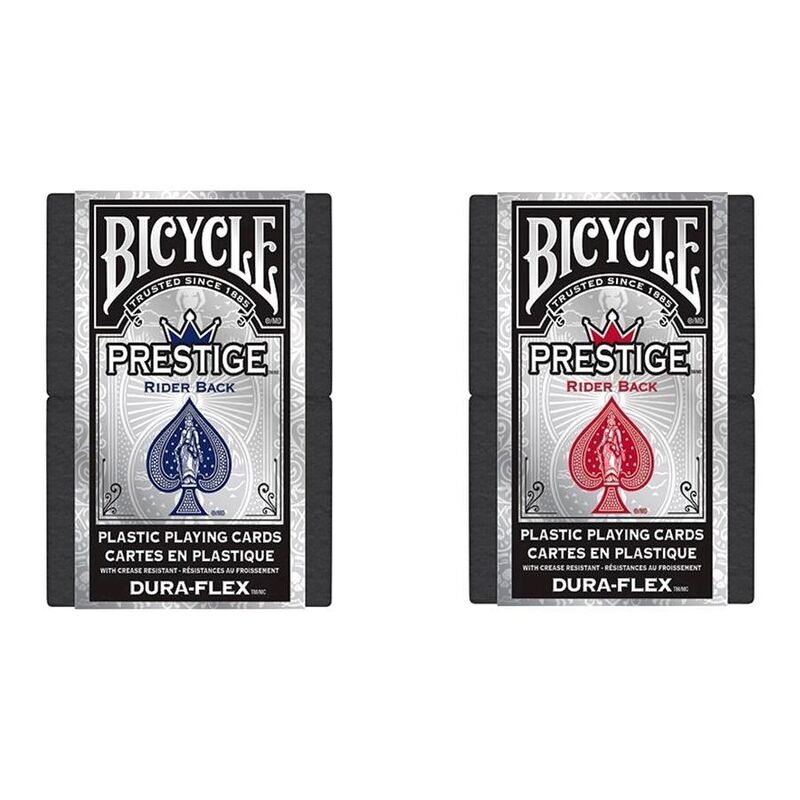 Bicycle Prestige Rider Back Playing Cards (Red - Blue) (Assorted - Includes 1) Bicycle Prestige Rider Back Playing Cards (Red - Blue) (Assorted - Includes 1)