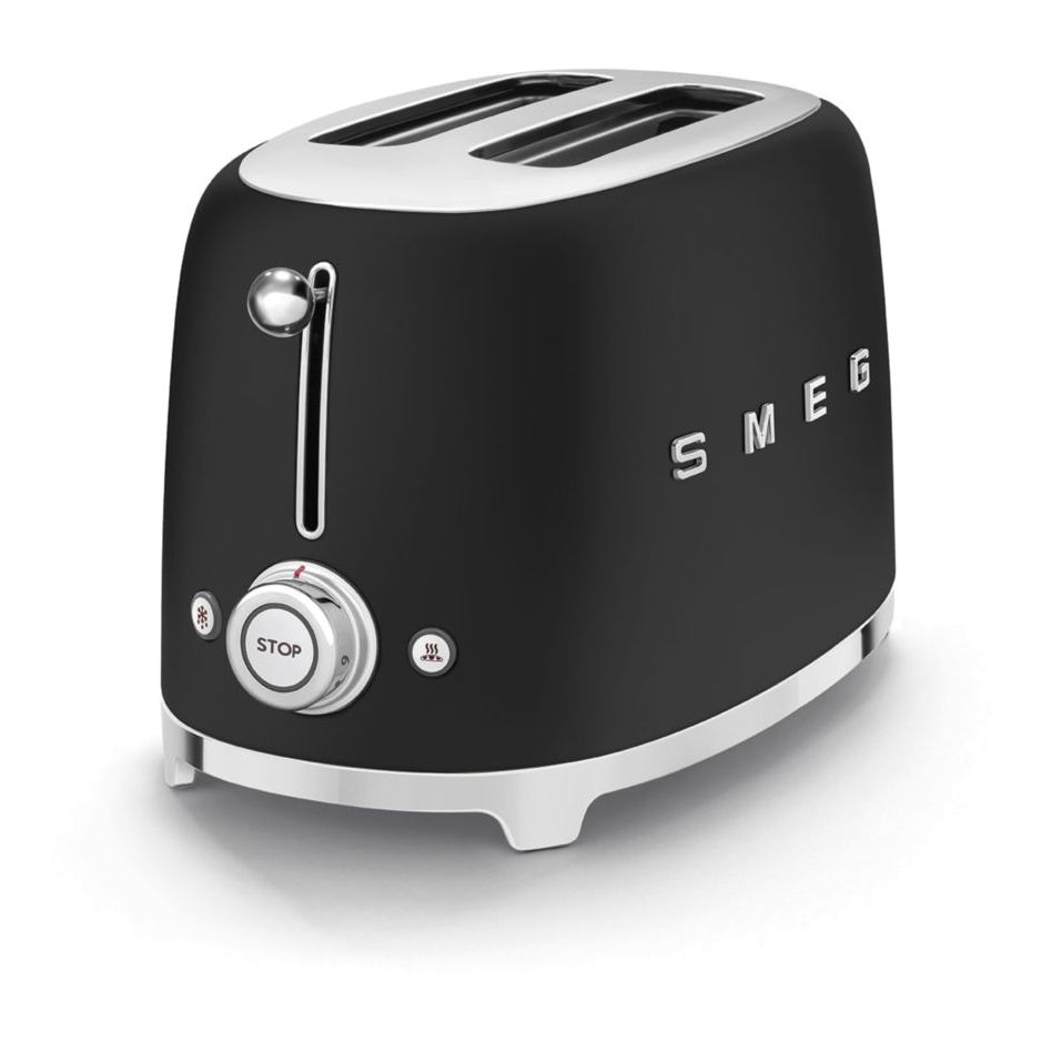 SMEG 2 Slice Toaster Black Mat