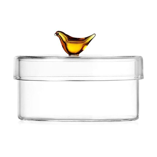 Ichendorf Box Storage Amber Bird Small (8cm)