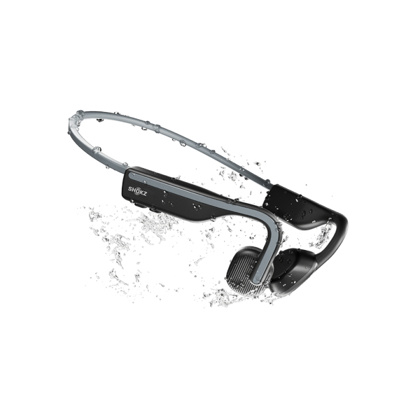 Shokz OpenMove Wireless Neckband Headphones with Mic - Grey