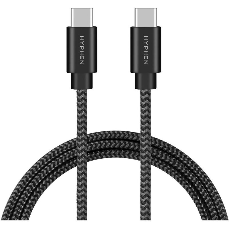 HYPHEN USB-C to USB-C Fast Charging Cable 100W 1M Black HYPHEN USB-C to USB-C Fast Charging Cable 100W 1M Black