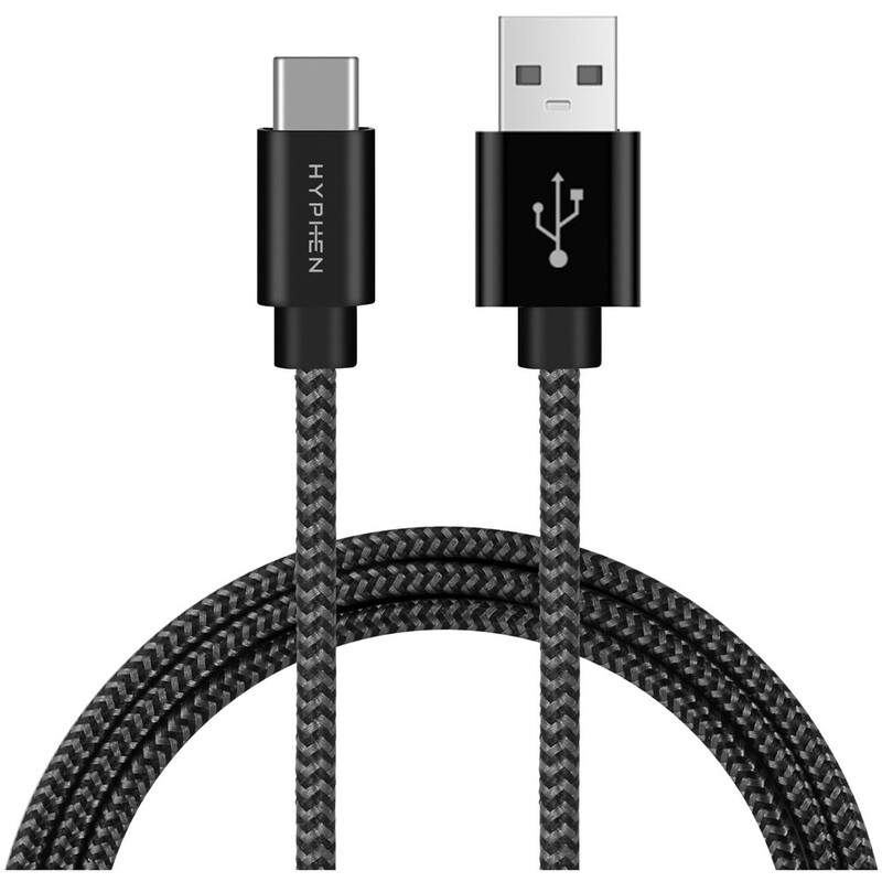 HYPHEN USB-A 3.0 to USB-C Fast Charging Cable 2M Black HYPHEN USB-A 3.0 to USB-C Fast Charging Cable 2M Black