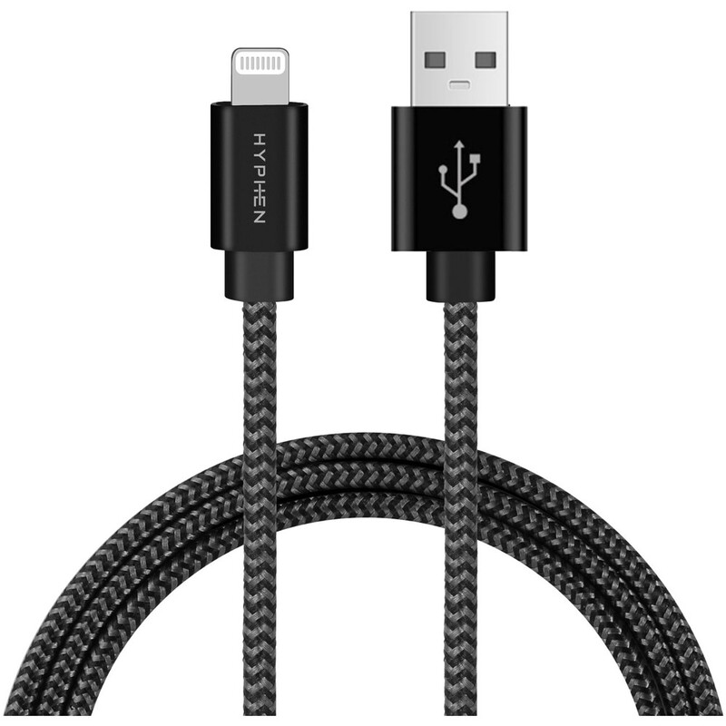 HYPHEN USB-A to Lightning Cable 2M Black HYPHEN USB-A to Lightning Cable 2M Black