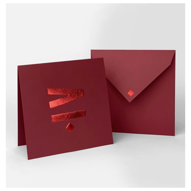 Oumniyat Hubb 2 Greeting Card Scarlet (14 x 14cm) Oumniyat Hubb 2 Greeting Card Scarlet (14 x 14cm)